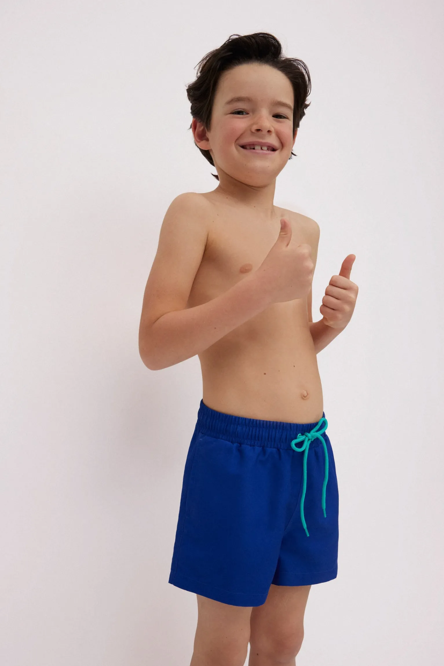 Bañador niño corto liso marino<Ysabel Mora Outlet