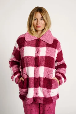 Bata corta mujer estampado cuadros | MUYDEMI<Ysabel Mora Clearance