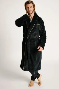 Bata larga hombre cinturón textura rombos | MUYDEMI<Ysabel Mora Discount