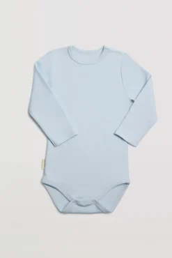 Body bebé básico manga larga celeste<Ysabel Mora New