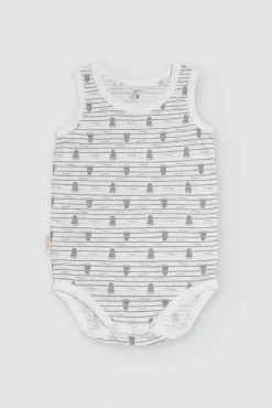 Body bebé tirantes anchos Crocodino<Ysabel Mora