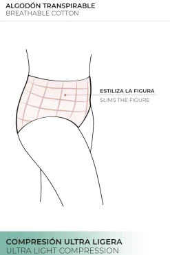 Braga alta de control detalle encaje<Ysabel Mora