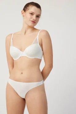 Braga brasileña invisible con encaje marfil<Ysabel Mora Online