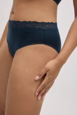 Braga midi canalé con encaje<Ysabel Mora Best