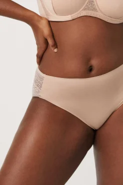 Braga midi invisible con encaje nude<Ysabel Mora Online