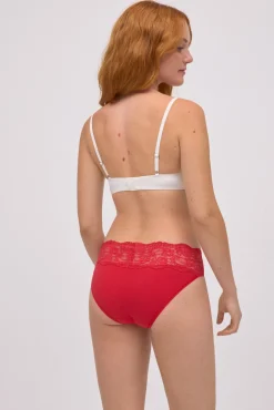 Braga midi mujer encaje rojo<Ysabel Mora Hot