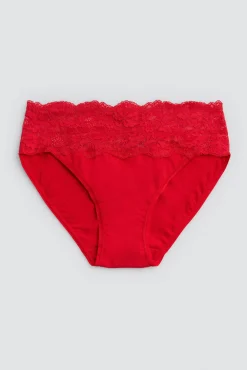 Braga midi mujer encaje rojo<Ysabel Mora Hot