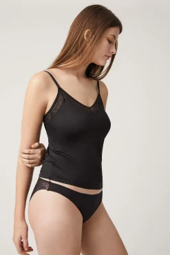 Braga mini invisible con encaje negro<Ysabel Mora Discount