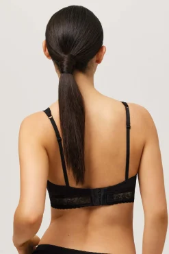 Bralette sin aro sin relleno negro<Ysabel Mora Outlet