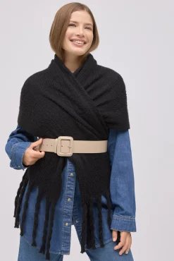 Bufanda lisa negra<Ysabel Mora Clearance