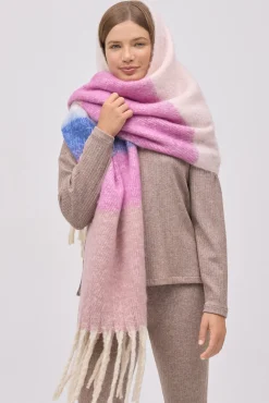 Bufanda rayas rosa<Ysabel Mora New