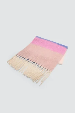 Bufanda rayas rosa<Ysabel Mora New