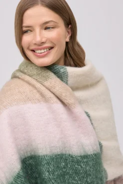 Bufanda rayas verde<Ysabel Mora New