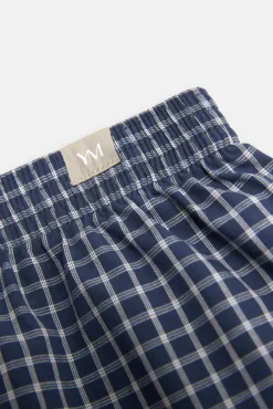 Bóxer de tela abertura algodón estampado cuadros<Ysabel Mora Sale