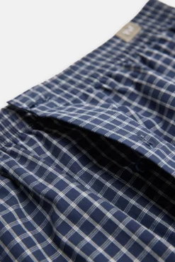 Bóxer de tela abertura algodón estampado cuadros<Ysabel Mora Sale