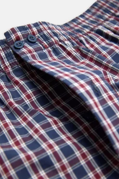 Bóxer de tela abertura algodón estampado cuadros<Ysabel Mora Outlet