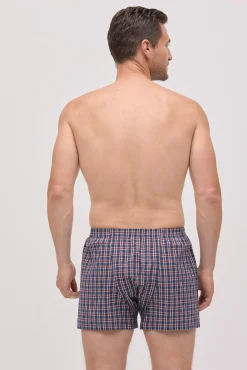 Bóxer de tela abertura algodón estampado cuadros<Ysabel Mora Outlet