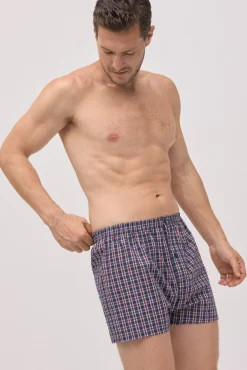 Bóxer de tela abertura algodón estampado cuadros<Ysabel Mora Outlet