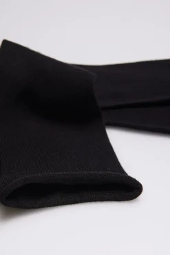 Calcetines bambú cálido sin puño negro<Ysabel Mora