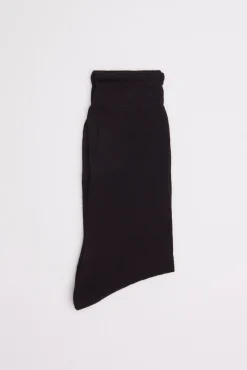 Calcetines básicos algodón largos negro<Ysabel Mora