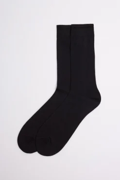 Calcetines básicos hilo de escocia negro<Ysabel Mora New