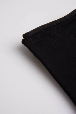 Calcetines básicos sin puño hilo de escocia negro<Ysabel Mora Clearance