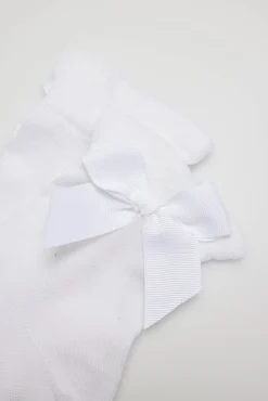 Calcetines infantiles de ceremonia lazada en<Ysabel Mora Outlet