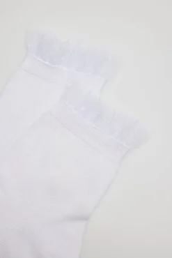 Calcetines infantiles de ceremonia puño con detalles<Ysabel Mora Best