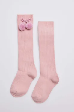 Calcetines largos pompones pastel<Ysabel Mora Outlet