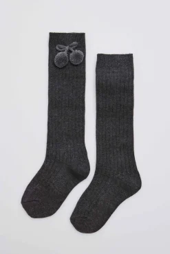 Calcetines largos pompones<Ysabel Mora New