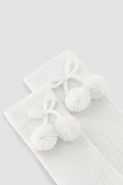 Calcetines largos pompones<Ysabel Mora New