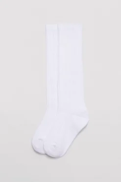 Calcetín infantil largo canalé<Ysabel Mora Outlet