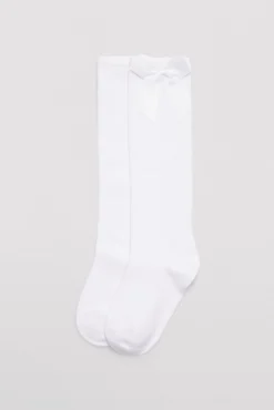 Calcetín infantil largo detalle lazo<Ysabel Mora Hot