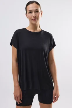 Camiseta deportiva manga corta negra<Ysabel Mora Clearance