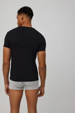 Camiseta interior manga corta cuello pico<Ysabel Mora Online