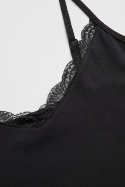 Camiseta lencera tirante fino algodón<Ysabel Mora