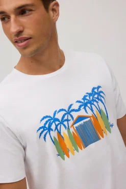 Camiseta manga corta estampada tablas surf<Ysabel Mora New