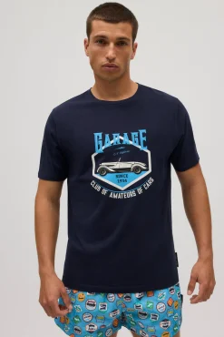 Camiseta manga corta estampada retro cars<Ysabel Mora Discount