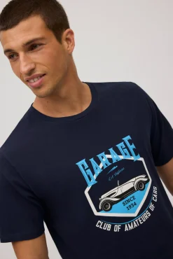 Camiseta manga corta estampada retro cars<Ysabel Mora Discount