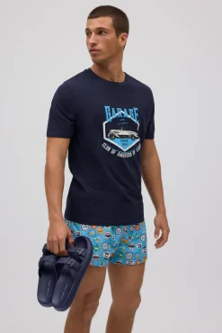 Camiseta manga corta estampada retro cars<Ysabel Mora Discount