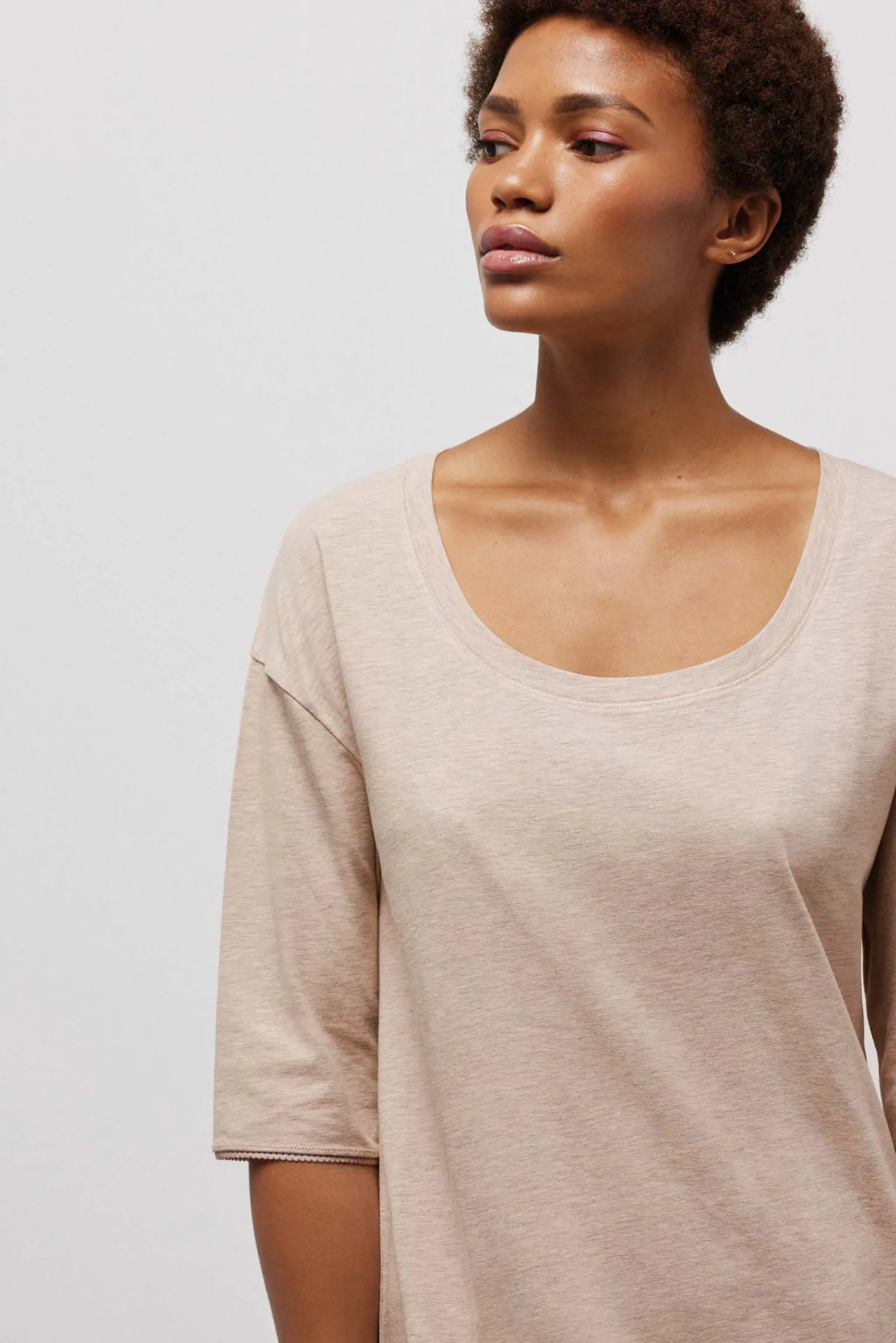 Camisón algodón orgánico manga larga<Ysabel Mora Discount