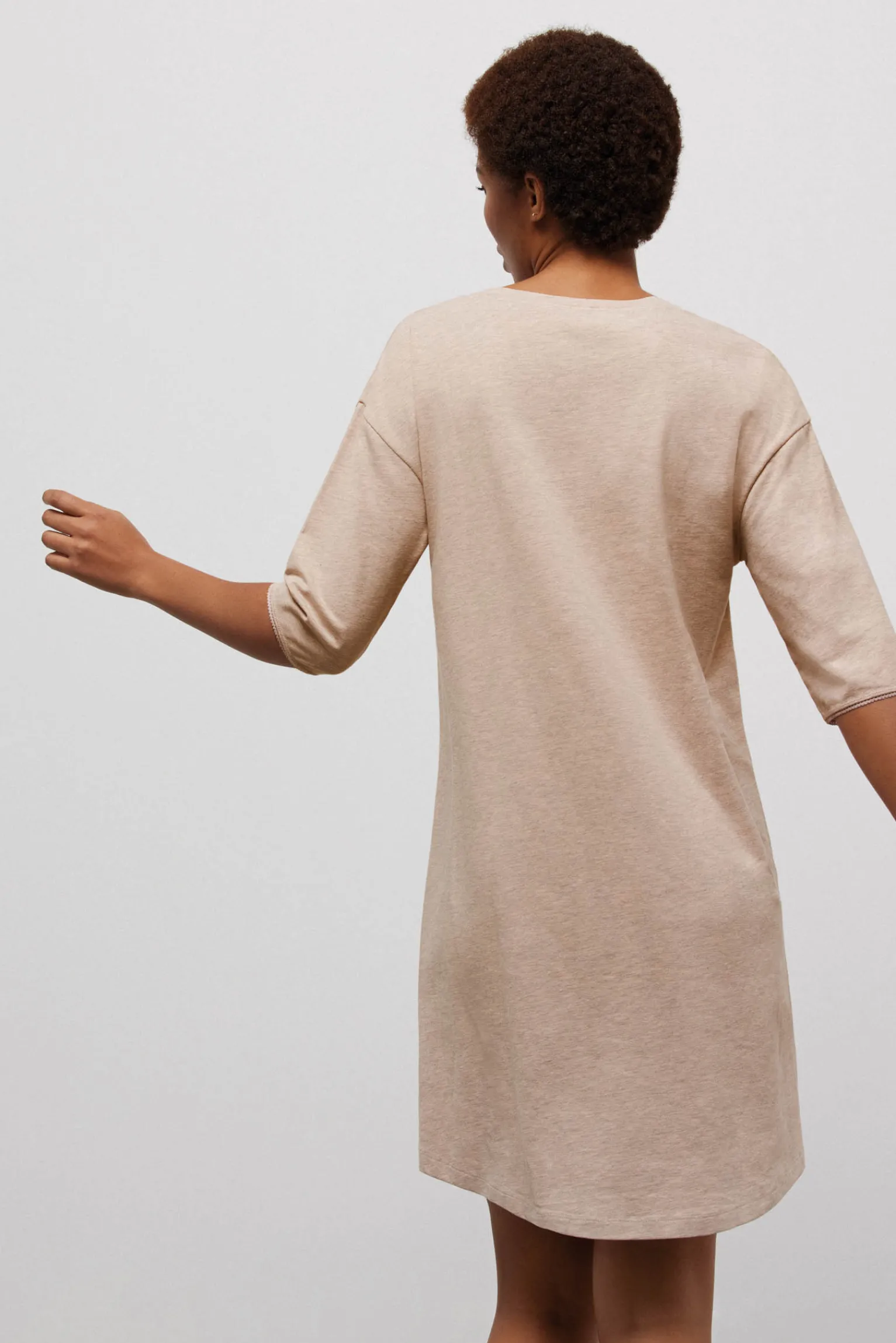 Camisón algodón orgánico manga larga<Ysabel Mora Discount