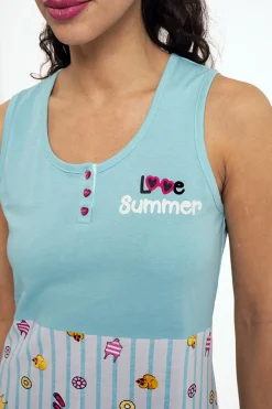 Camisón mujer algodón estampado veraniego | MUYDEMI<Ysabel Mora Clearance