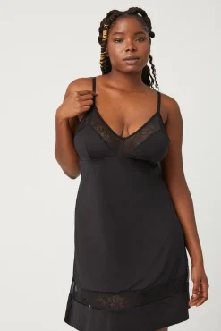 Camisón tejido microfibra negro<Ysabel Mora Hot