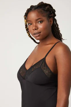 Camisón tejido microfibra negro<Ysabel Mora Hot