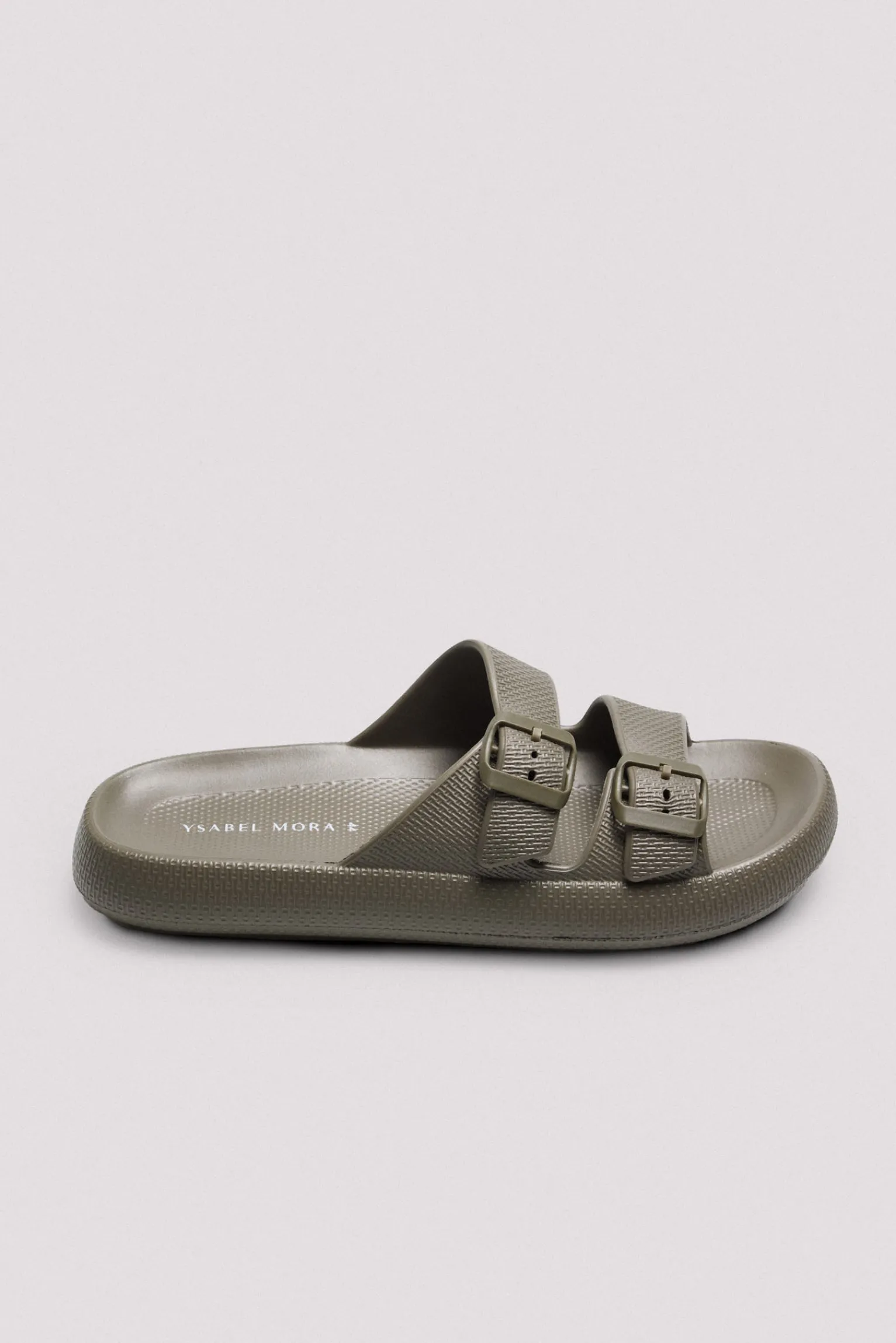 Chanclas hebillas caqui<Ysabel Mora Sale