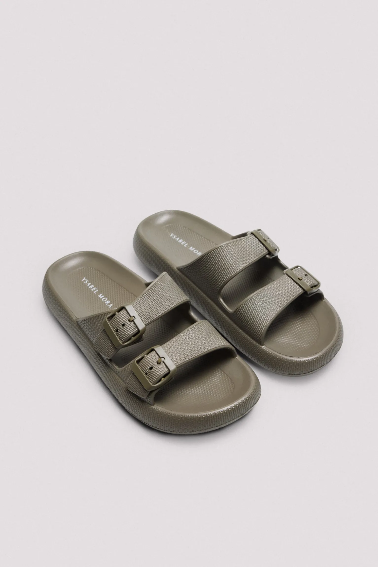 Chanclas hebillas caqui<Ysabel Mora Sale