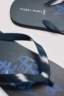 Chanclas marino estampado raspas<Ysabel Mora Sale