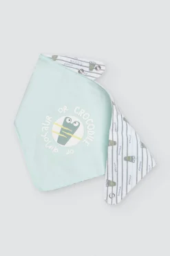 Conjunto bebé 3 piezas camiseta, short y bandana Crocodino<Ysabel Mora Clearance