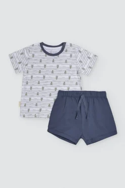 Conjunto bebé camiseta manga corta y short Crocodino<Ysabel Mora Hot